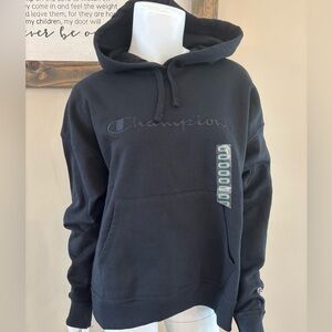 NWT Champion black powerblend hoodie size L